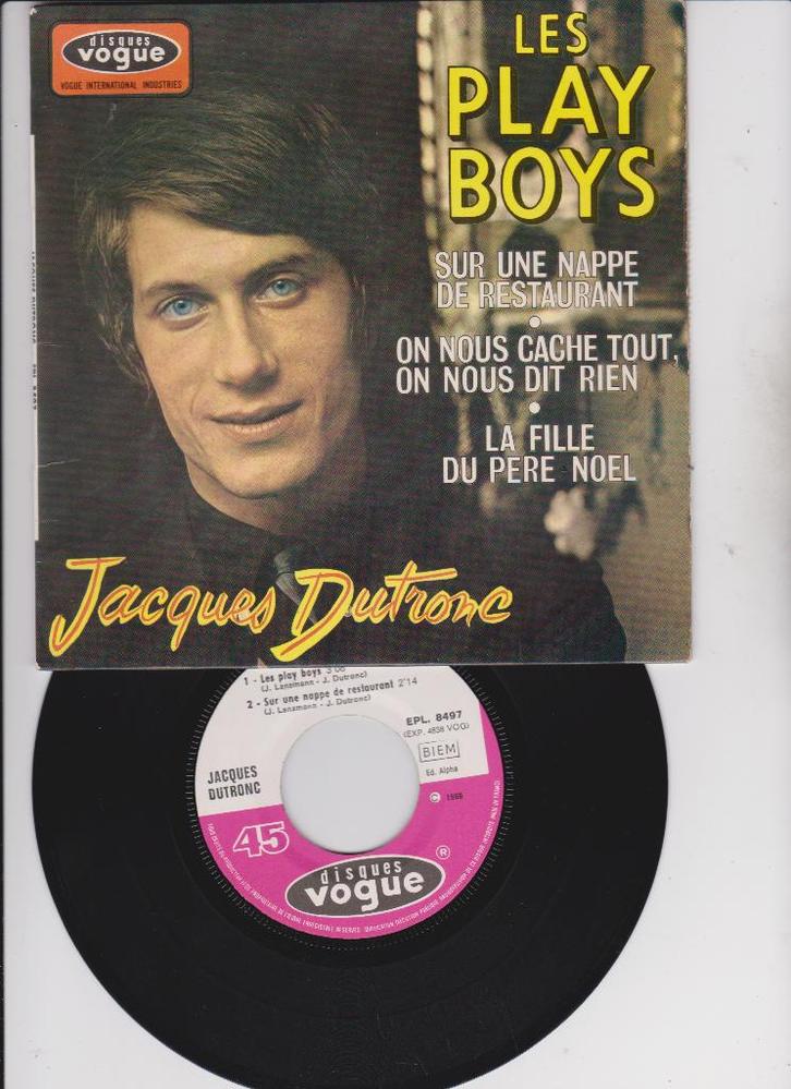 Jacques Dutronc – Les Play Boys  1966    Beat, Garage Rock,, CD & DVD, Vinyles Singles, Comme neuf, EP, Pop, 7 pouces, Enlèvement ou Envoi
