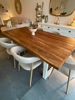 Table en bois de manguier, Maison & Meubles, Enlèvement, Comme neuf, Métal