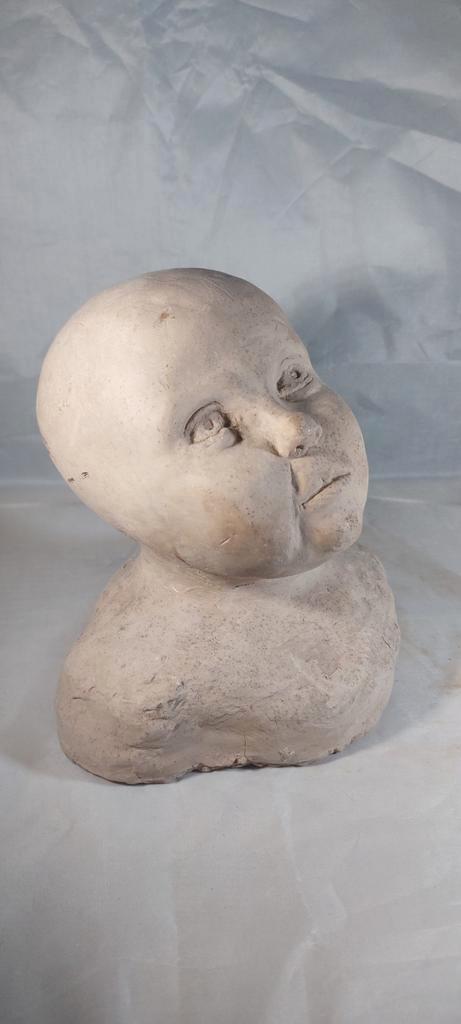 Vintage vol keramiek buste, Antiek en Kunst, Kunst | Beelden en Houtsnijwerken, Ophalen of Verzenden