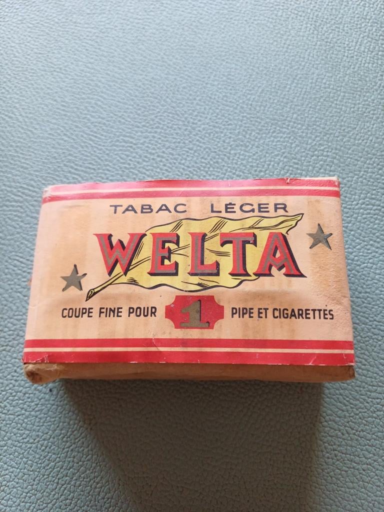 Ancien emballage complet de tabac Welta, Enlèvement ou Envoi
