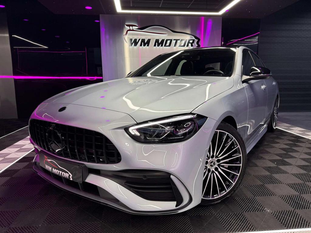 Mercedes-Benz C-CLASS 180 C 180 AMG Line // Burmester // Car, Auto's, Automaat, 4 deurs, Gebruikt, Zwart