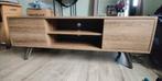 Houten Tv meubel eikenlook, DEBA (L140 x H50 x D40), Ophalen, Gebruikt, 100 tot 150 cm, Minder dan 100 cm
