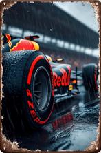 Panneau en métal Red Bull Racing - Mancave vintage rétro, Enlèvement ou Envoi, Neuf, Panneau publicitaire