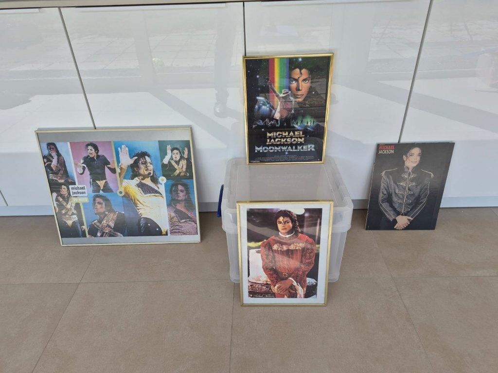 4 ingekaderde posters michael jackson, Ophalen