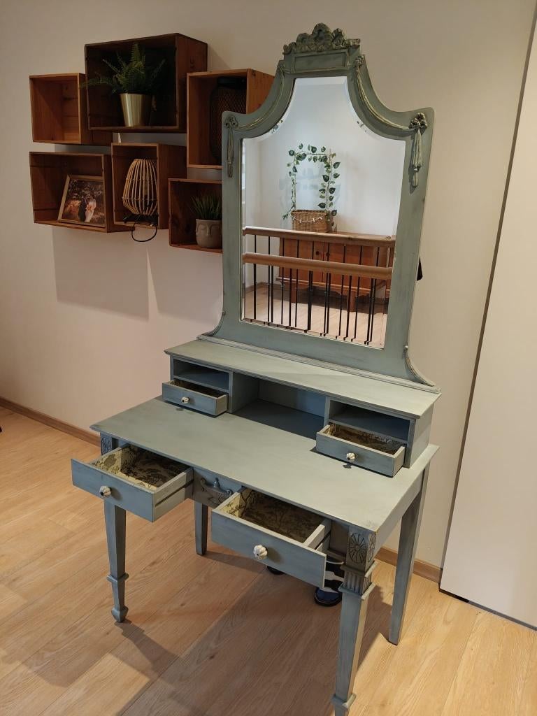 Vintage kaptafel, Ophalen, Gebruikt, 50 tot 100 cm, 150 tot 200 cm