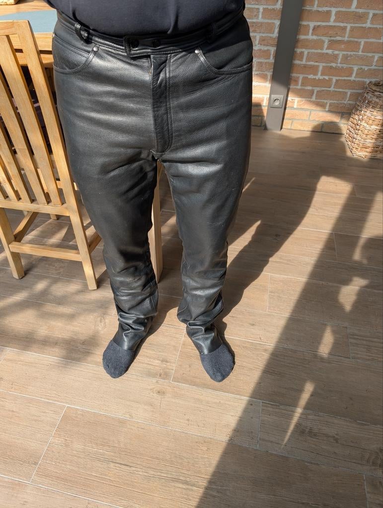 Lederen motor broek Richa, Motos, Enlèvement ou Envoi