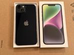 VOLLEDIGE NIEUWTAAT iphone 14 black 128 gb Garantie  399 €, Ophalen, 128 GB, Zwart, Zo goed als nieuw