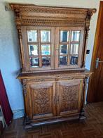 Antieke kast met geslepen spiegelwerk, Antiek en Kunst, Antiek | Meubels | Kasten, Ophalen