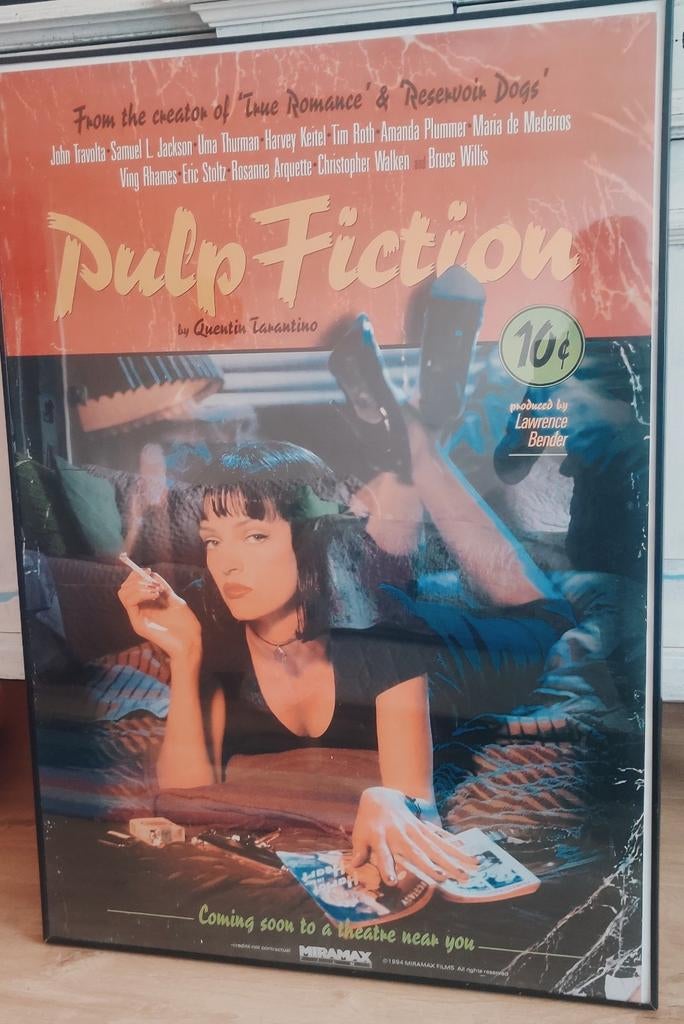 Affiche  Pulp Fiction Film ️ avec cadre., Enlèvement