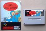 Kuifje in Tibet voor de Europese Super Nintendo + boekje, Enlèvement ou Envoi, Utilisé