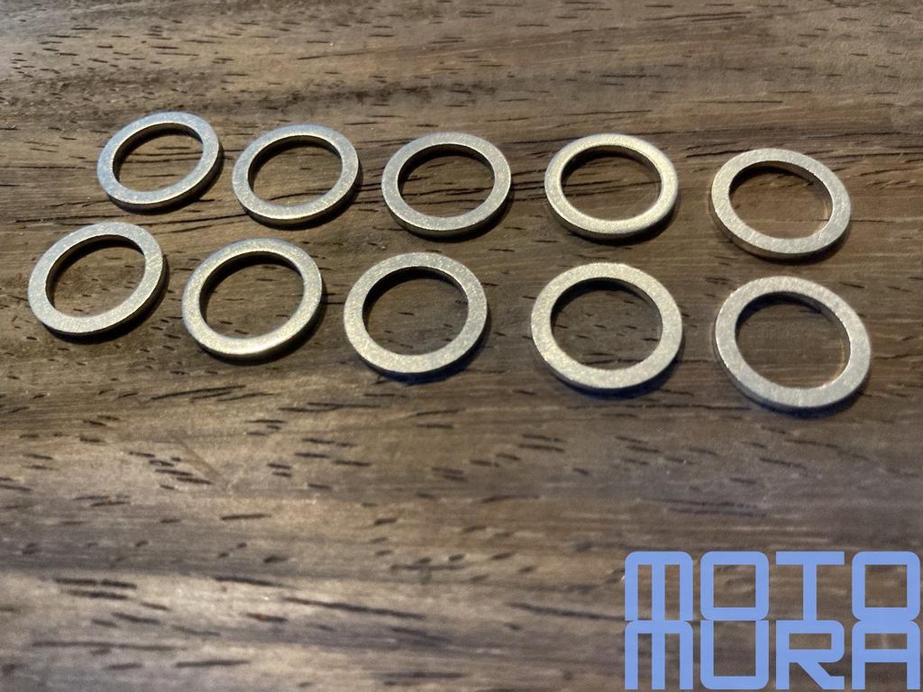 10 stuks Aluminium ring 10x14x1.5mm voor remleiding banjo bo, Motos, Pièces | Toutes-marques, Neuf, Enlèvement ou Envoi