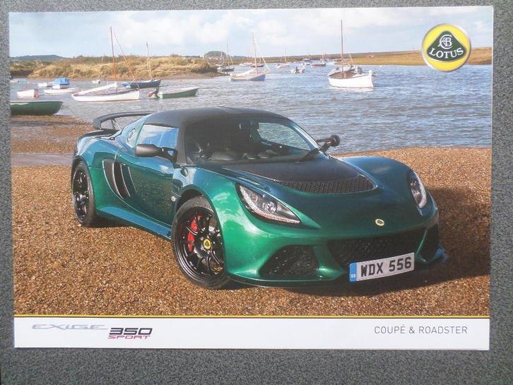 Lotus Exige 350 Sport Brochure, Boeken, Auto's | Folders en Tijdschriften, Ophalen of Verzenden