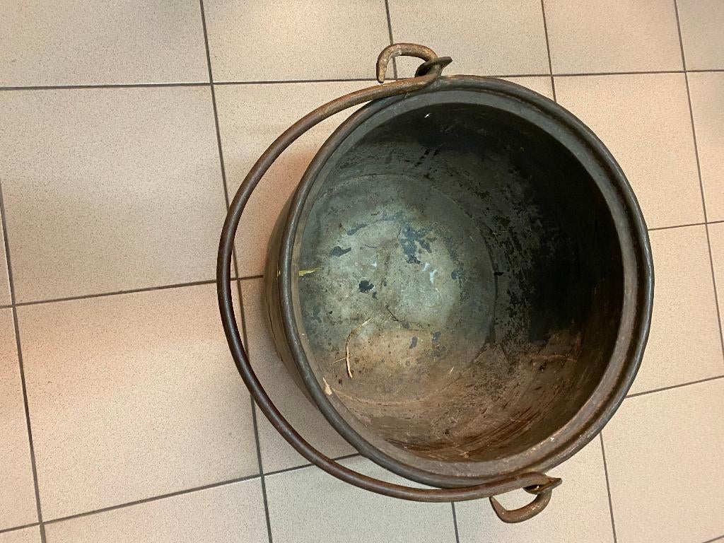 antieke koperen ketel, Ophalen