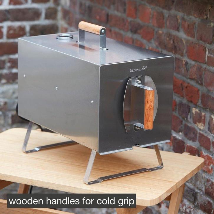 Barbecook Otto 2.0 - Rookoven - Elektrisch - RVS - 51x26x41c, Elektronische apparatuur, Ovens, Zo goed als nieuw, Vrijstaand, Oven met grill