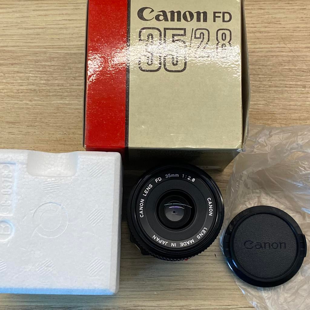 Canon New FD 35mm f2.8*nieuw!, Ophalen of Verzenden, Zo goed als nieuw, Spiegelreflex, Canon