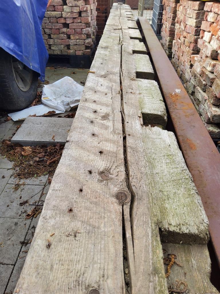 Houten balken, Ophalen