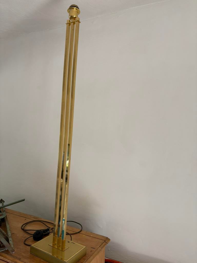 7 lampadaires dorés sans abat-jour, Enlèvement, Utilisé