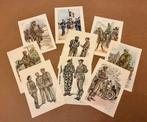 ABL, 9 Historia Prenten Belgische Uniformen., Verzamelen, Militaria | Algemeen, Verzenden