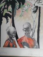 Kunstwerk, gemengde techniek, gesigneerd, Antiek en Kunst, Ophalen