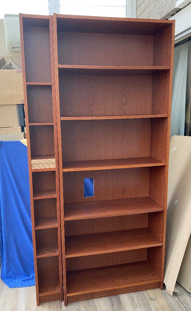 Ikea BILLY boekenkast roodbruin "notenhout", Maison & Meubles, Armoires | Bibliothèques, Utilisé, 50 à 100 cm, 200 cm ou plus