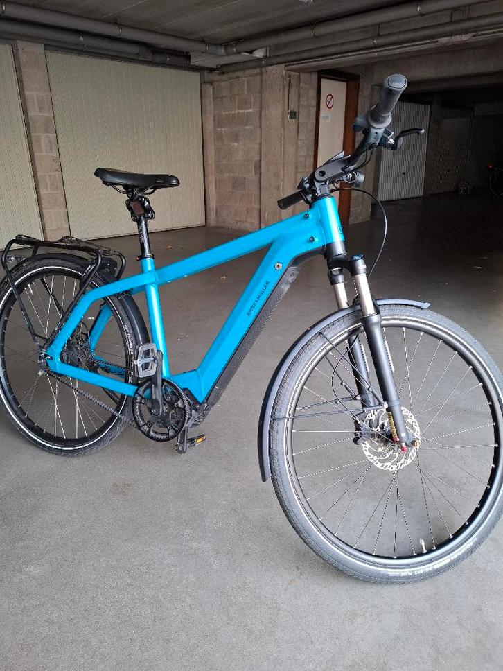 Elektrische fiets Riese muller, Fietsen en Brommers, Elektrische fietsen, Gebruikt, Riese & Müller, 51 tot 55 cm, 50 km per accu of meer