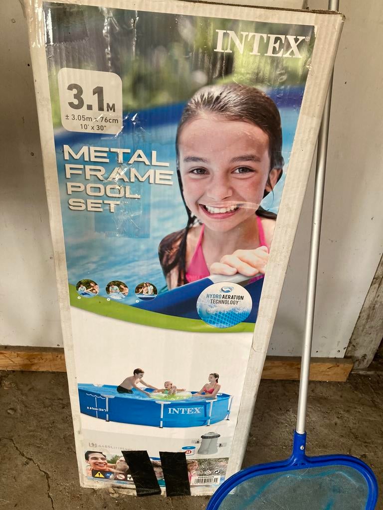 Intex-zwembad, Ophalen, Rond, Zo goed als nieuw, Opzetzwembad
