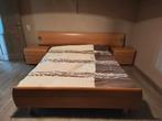 bed, Huis en Inrichting, Slaapkamer | Bedden, Ophalen, Gebruikt, Bruin, 210 cm