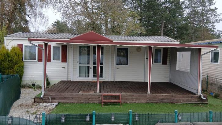 Stacaravan 14 meter te koop exclusief perceel 3 slaapkamers, Caravans en Kamperen, Stacaravans, tot en met 4, Ophalen