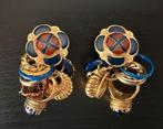 Rare Boucles d'Oreilles Vintage GAS St Tropez - 1980, Enlèvement ou Envoi, Autres matériaux, Boucles d'oreilles