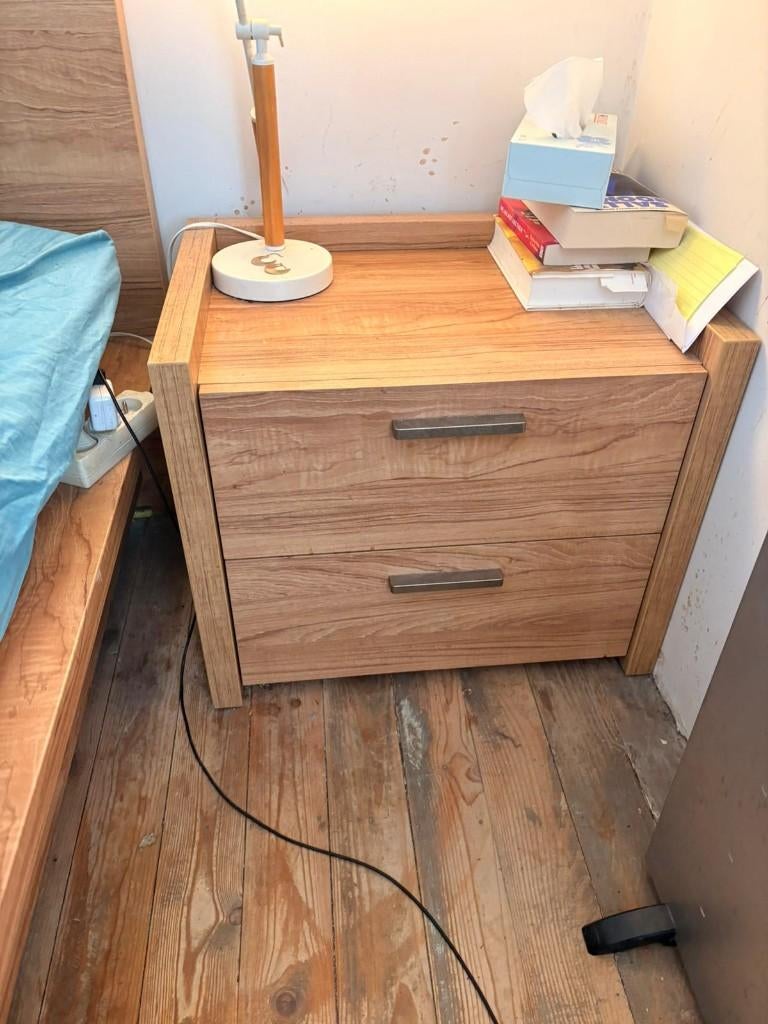 Moderne slaapkamer, Huis en Inrichting, Slaapkamer | Complete slaapkamers, Ophalen, Zo goed als nieuw, Twijfelaar, Modern