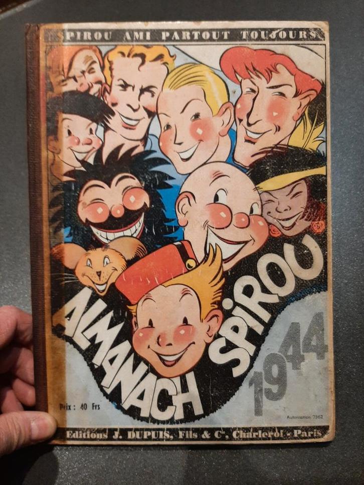 Almanach Spirou 1944 : EO 1943 TBE, Livres, BD, Enlèvement ou Envoi