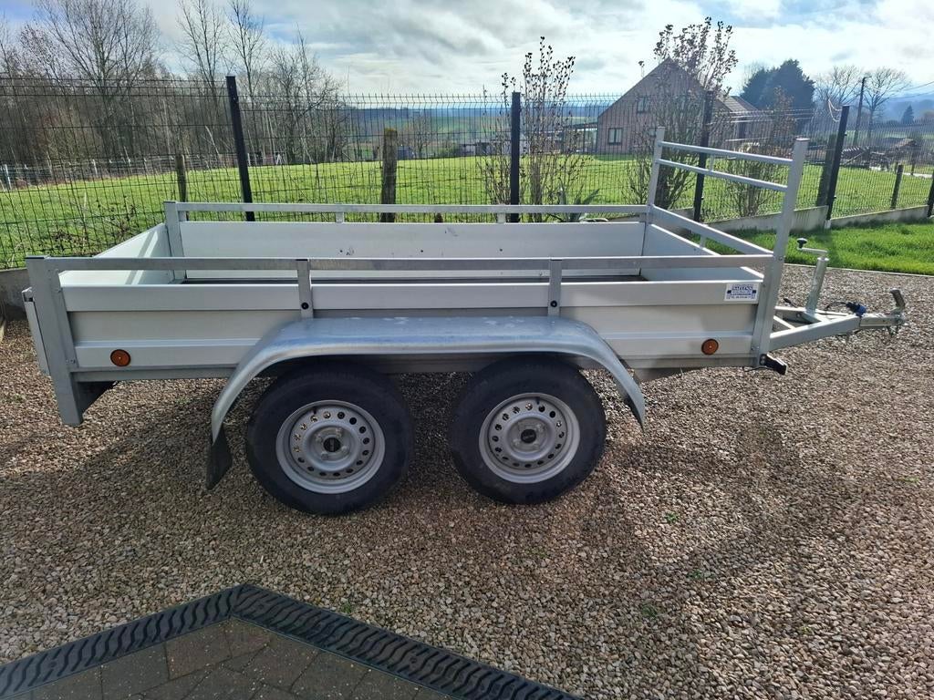 Double essieu alu 750 kg, Enlèvement, Comme neuf