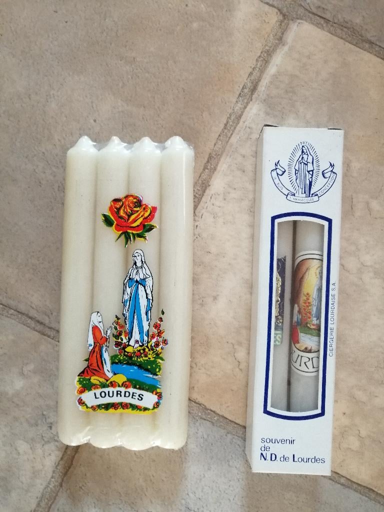 kaarsen Lourdes, Ophalen of Verzenden, Christendom | Katholiek