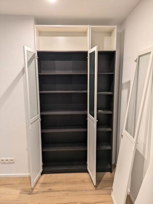 2x Ikea Billy 80cm + colonne 40cm, Maison & Meubles, Armoires | Bibliothèques, Comme neuf, Avec porte(s), Enlèvement