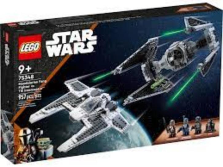 Lego 75348 Star Wars De Mandalorian Fang Fighter tegen Tie I, Kinderen en Baby's, Speelgoed | Duplo en Lego, Nieuw, Lego, Complete set