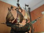 Galion espagnol - maquette à restaurer, Gebruikt, Zeilboot, Schaalmodel, Ophalen