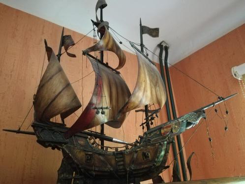 Galion espagnol - maquette à restaurer, Verzamelen, Scheepvaart, Gebruikt, Schaalmodel, Zeilboot, Ophalen