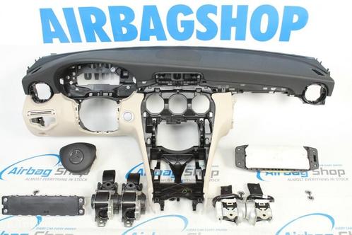 Airbag set - Dashboard zwart beige Mercedes C klasse W205, Autos : Pièces & Accessoires, Tableau de bord & Interrupteurs, Utilisé