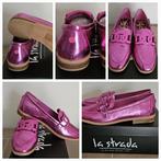 Splinternieuwe roze metallic loafers La Strada, Kleding | Dames, Schoenen, Nieuw, Ophalen of Verzenden, Instappers, Roze