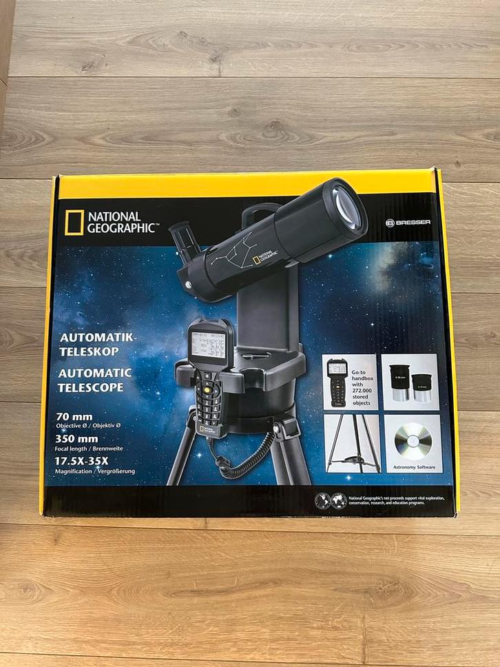 National Geographic 70/350, TV, Hi-fi & Vidéo, Matériel d'optique | Télescopes, Comme neuf, Télescope réfracteur (lentilles), Moins de 80 mm