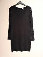Robe noire avec manches dentelle, La Redoute, Ophalen of Verzenden, Maat 38/40 (M)