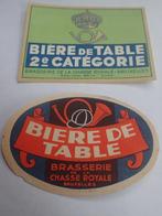 oude bieretiketten Tafelbier Chasse royale, Verzamelen, Biermerken, Ophalen of Verzenden, Gebruikt, Overige typen, Overige merken
