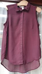 Bordeauxrode blouse van H&M maat 38, H&M, Enlèvement ou Envoi, Porté, Taille 38/40 (M)