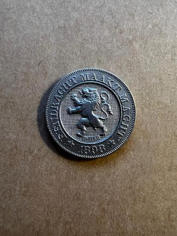 Leopold 2 een 10 centiem van 1898 VL beschikbaar voor biedingen