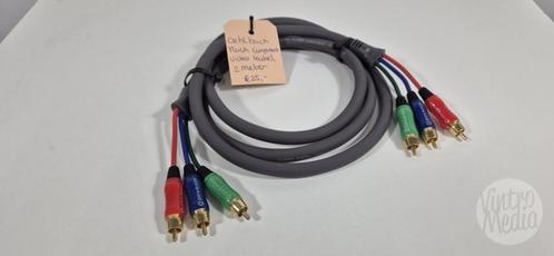 Oehlbach Flash Component Video Kabel | 2 Meter | RCA Kabel, Audio, Tv en Foto, Audiokabels en Televisiekabels, Gebruikt, Componentkabel