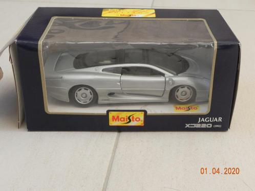 Miniatuur Jaguar XJ220 1992 1/24 in doos, Hobby en Vrije tijd, Modelauto's | 1:24, Zo goed als nieuw, Auto, Maisto, Ophalen of Verzenden