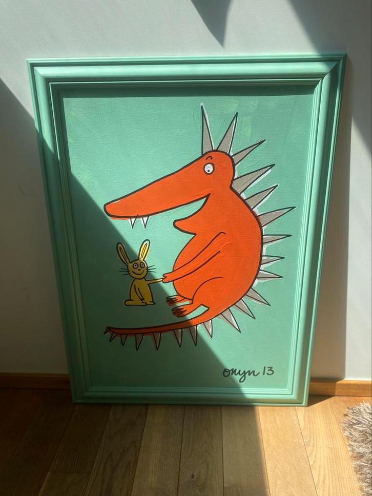 Uniek professioneel canvas schilderij – 95 x 72cm, Antiek en Kunst, Kunst | Schilderijen | Klassiek, Ophalen