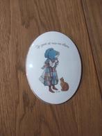 Vintage Holly Hobby porcelein muur hang, Ophalen