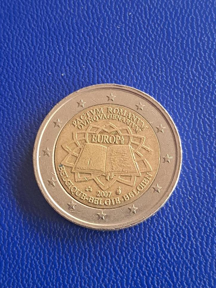 2007 België 2 euro 50 jaar Verdrag van Rome, Postzegels en Munten, Munten | Europa | Euromunten, Losse munt, 2 euro, België, Verzenden