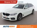 BMW 5 Serie 530 530i M Sport (bj 2018, automaat), Auto's, BMW, Achterwielaandrijving, 1715 kg, Alcantara, Wit